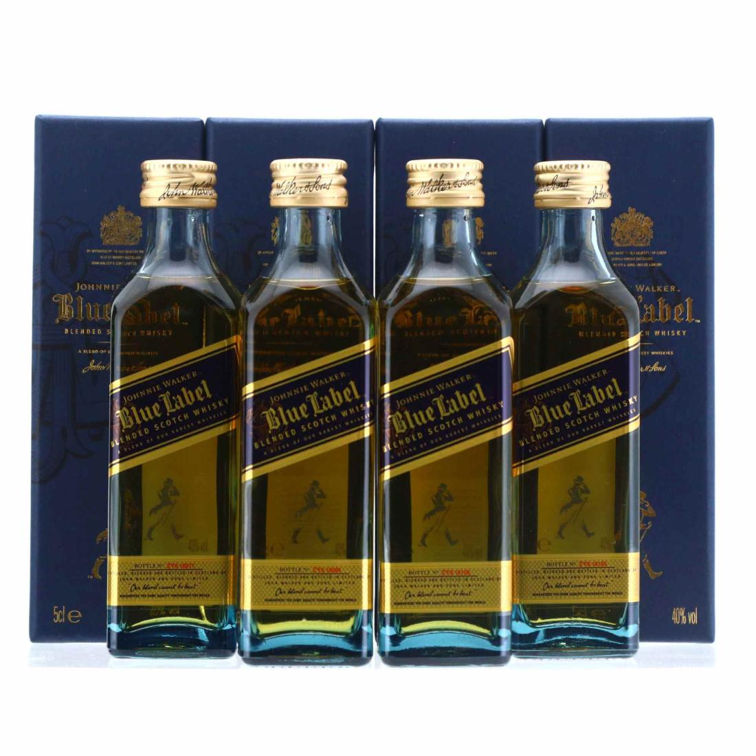 Johnnie Walker Blue Label Miniature x 4 Whisky | Whisky Auctioneer