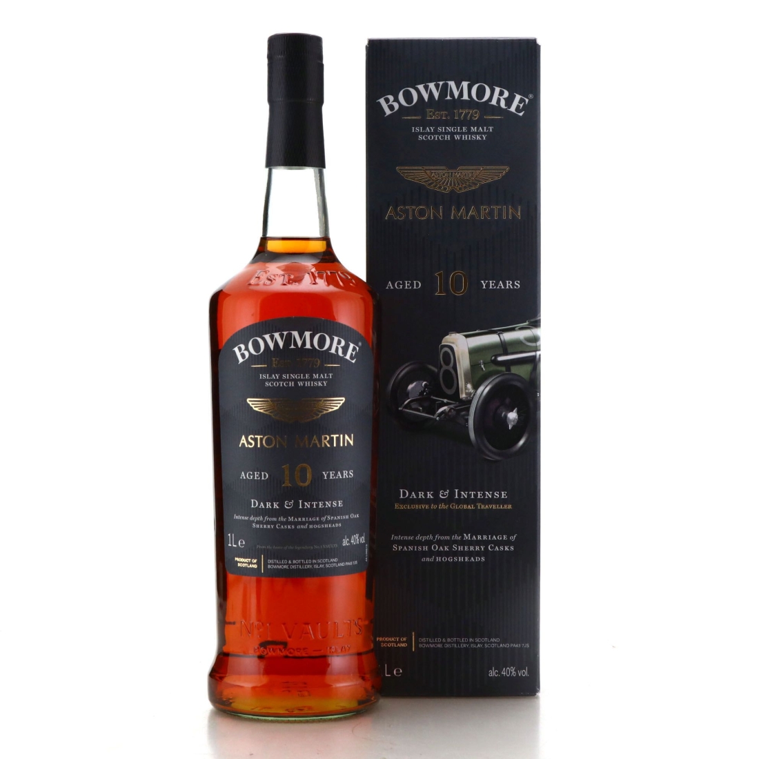 Bowmore 10 Year Old Dark and Intense 1 Litre / Aston Martin Edition 4