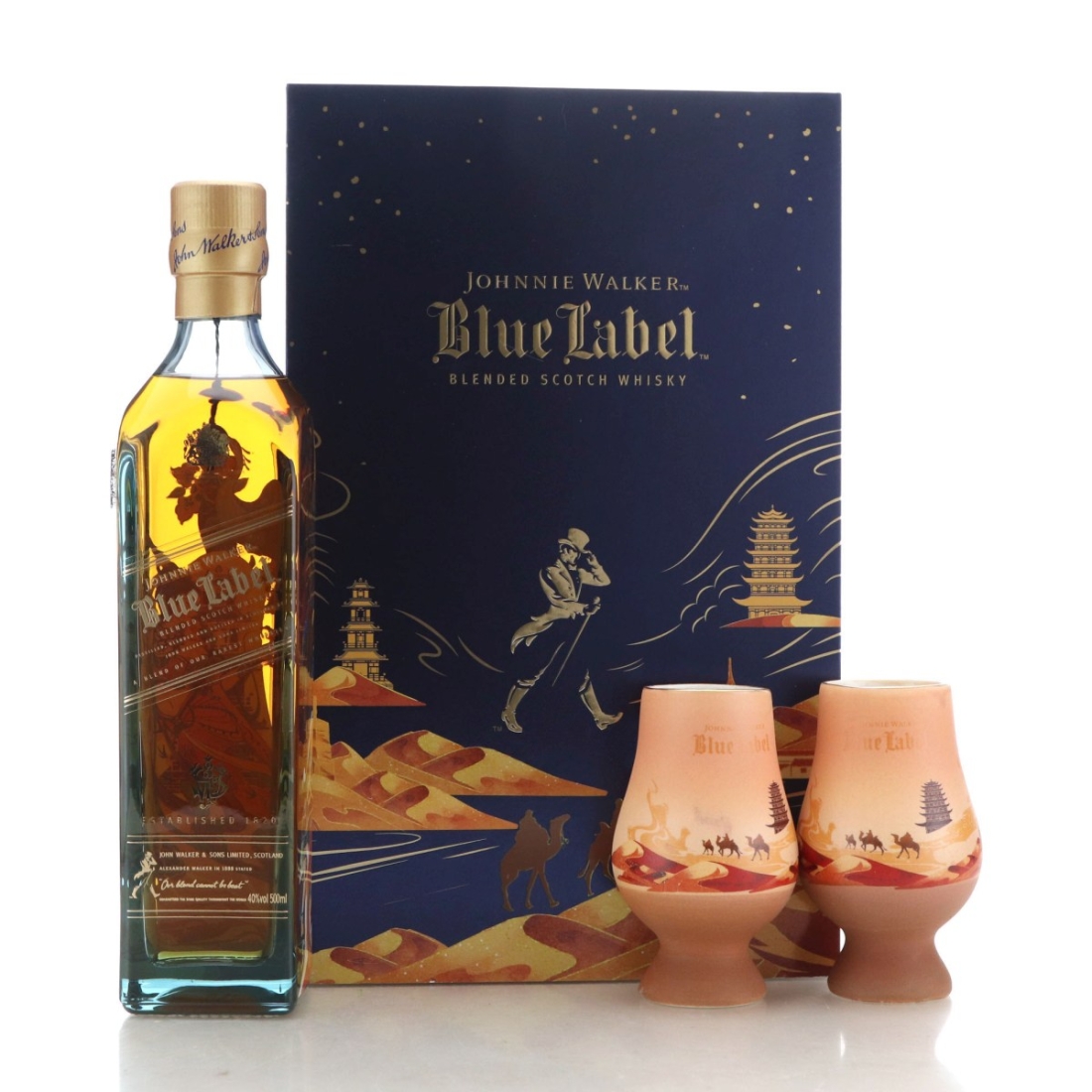 Johnnie Walker Blue Label Limited Edition Gift Pack 50cl / Dunhuang