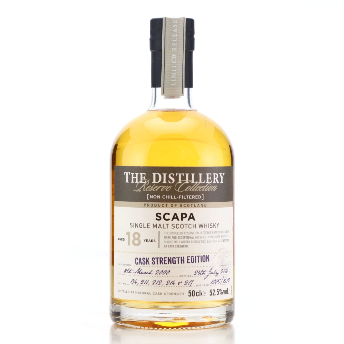 Scapa 2000 Reserve Collection 18 Year Old 50cl / Cask Strength Edition