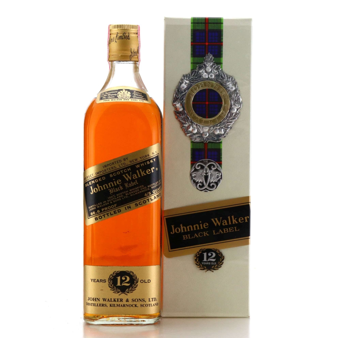 Johnnie Walker Black Label 12 Year Old 1960s / US Import