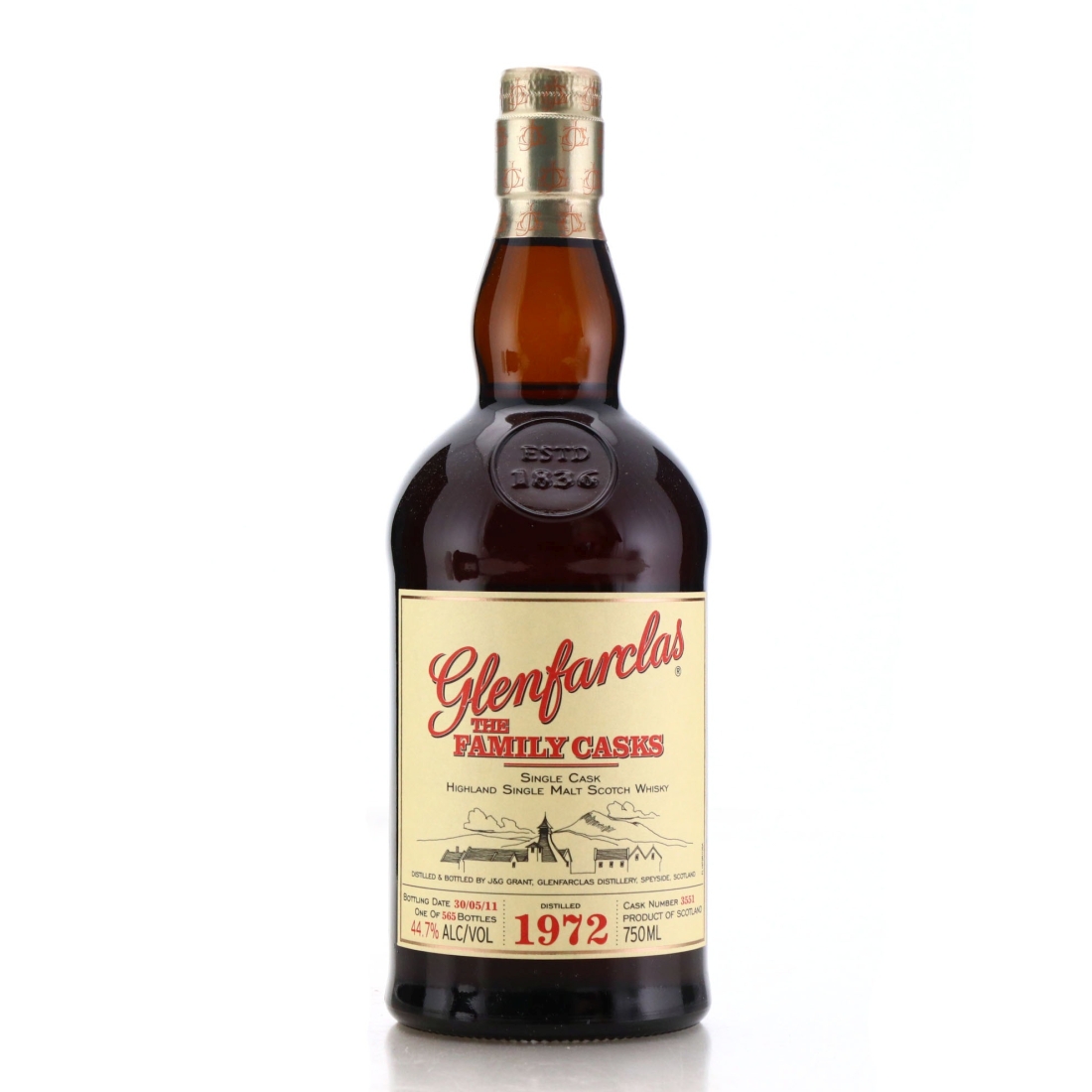 Glenfarclas 1972 Family Cask #3551 75cl / US Import