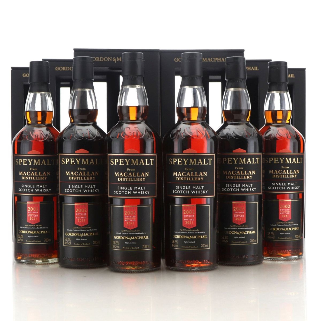 Macallan 2002 Gordon and MacPhail 19 Year Old Speymalt #1176 6 x 70cl / US Import - Case