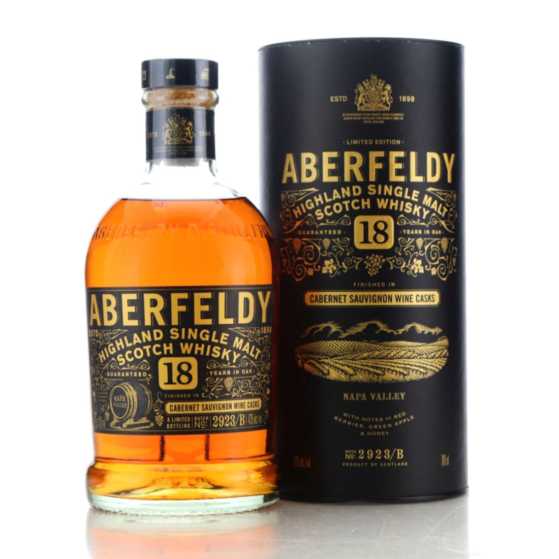Aberfeldy 18 Year Old Cabernet Sauvignon Finish Batch #2923/B
