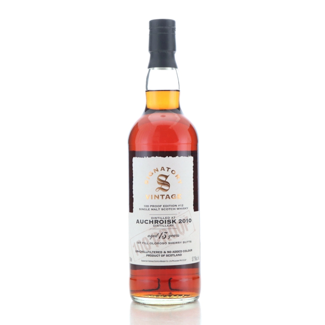Auchroisk 2010 Signatory Vintage 13 Year Old 100 Proof