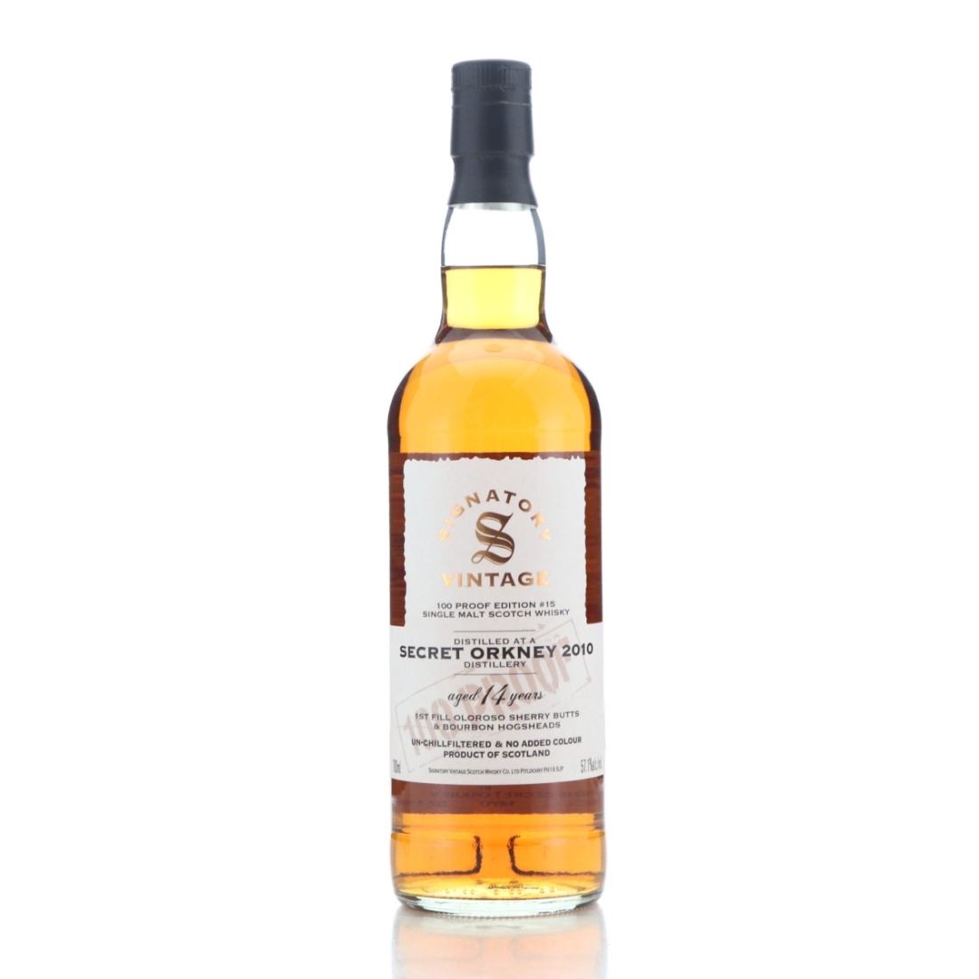 Orkney Single Malt 2010 Signatory Vintage 14 Year Old 100 Proof #15