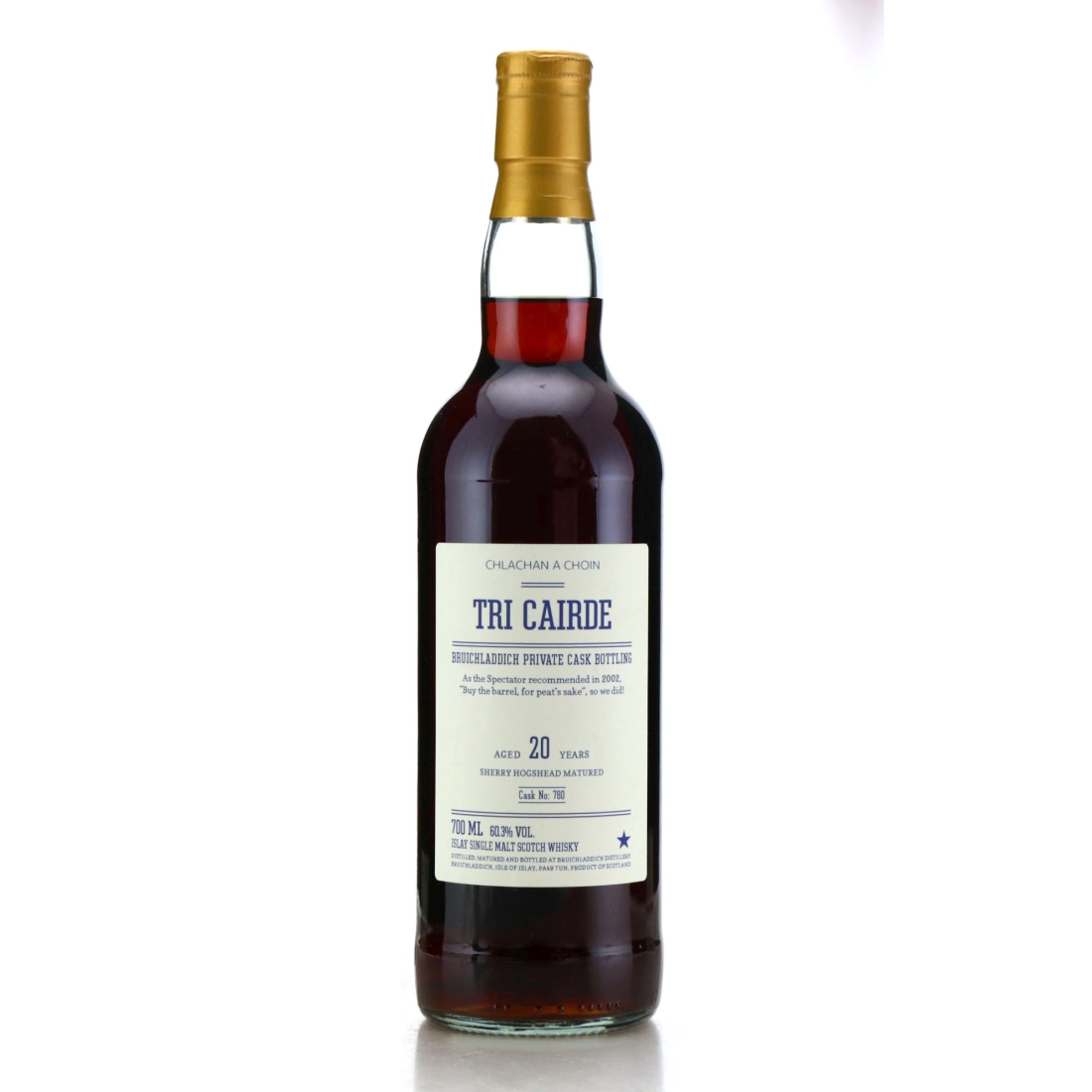 Bruichladdich 20 Year Old Private Sherry Cask #780 / Tri Cairde