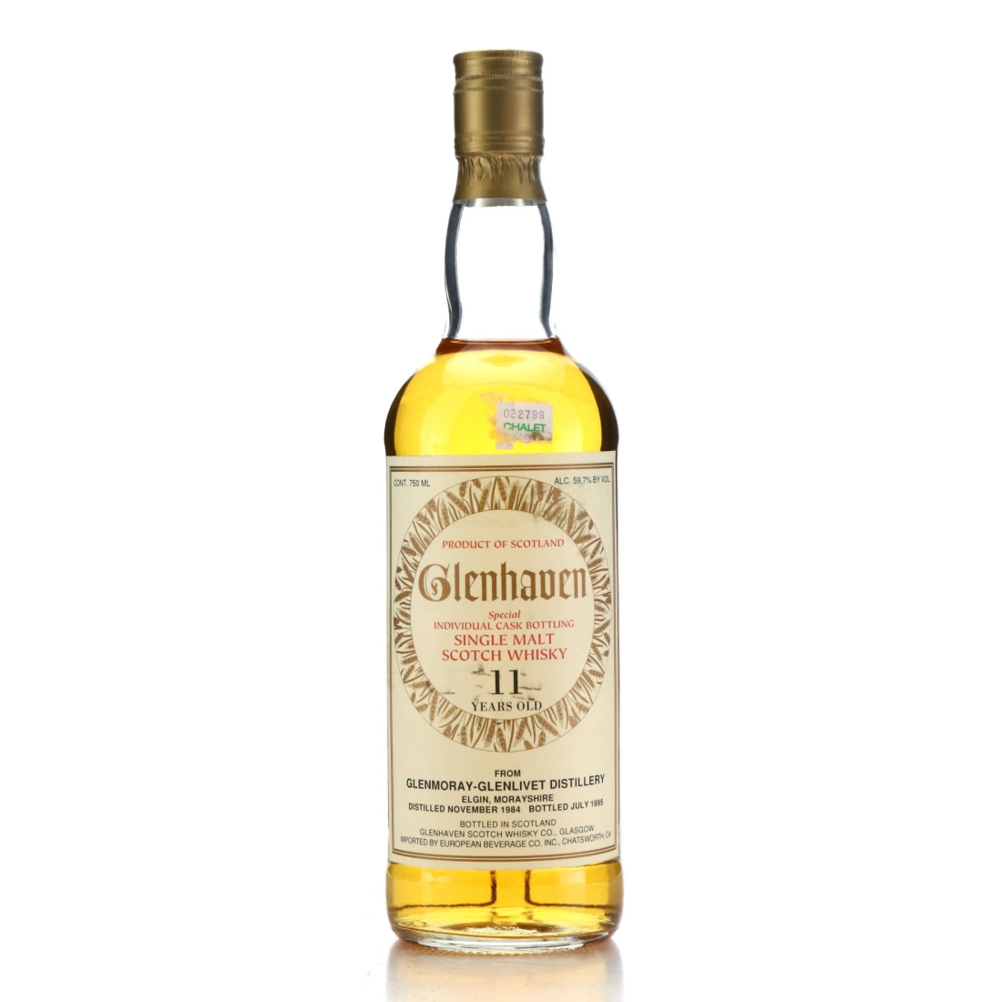 Glen Moray 1984 Glenhaven 11 Year Old 75cl / US Import
