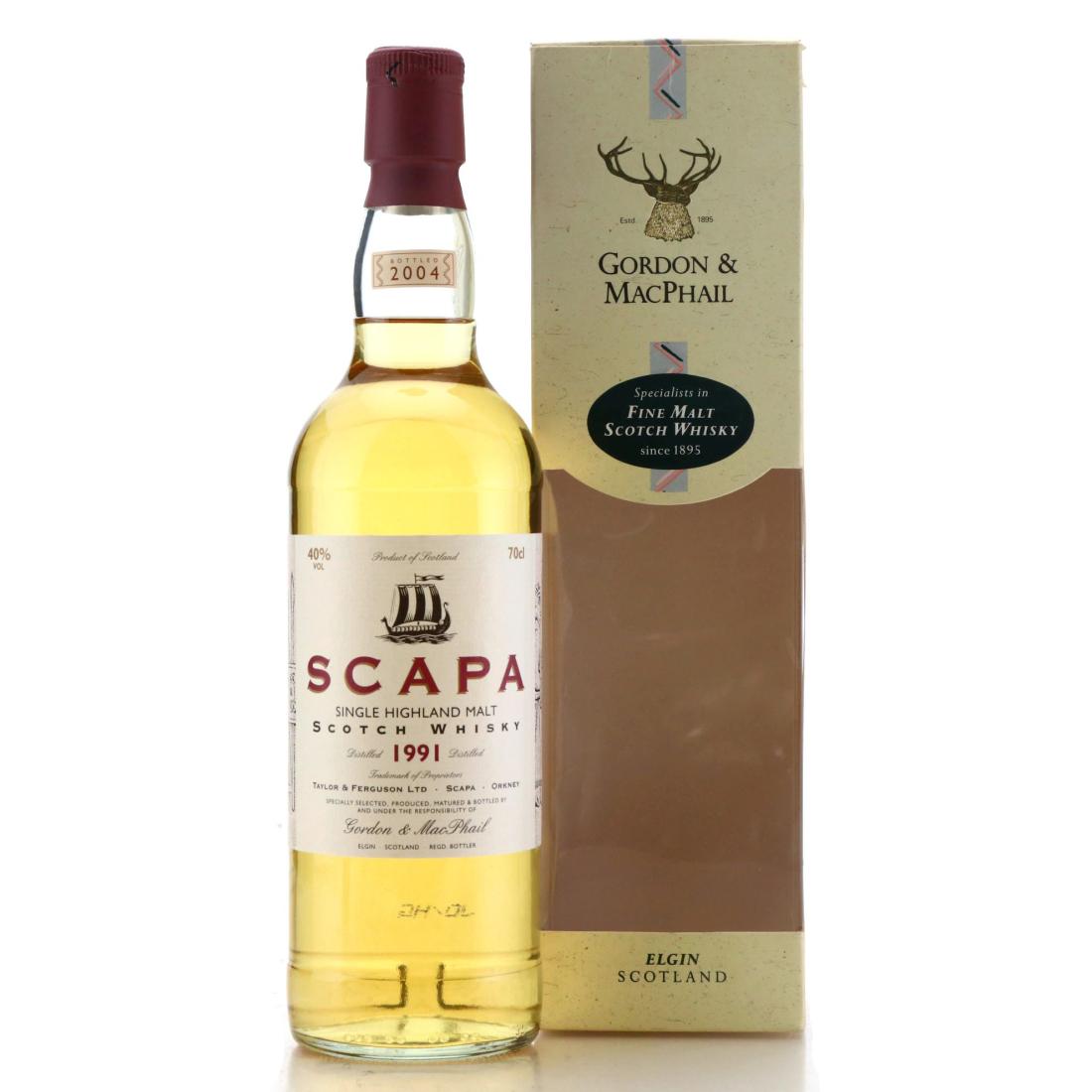 Scapa 1991 Gordon and MacPhail bottled 2004