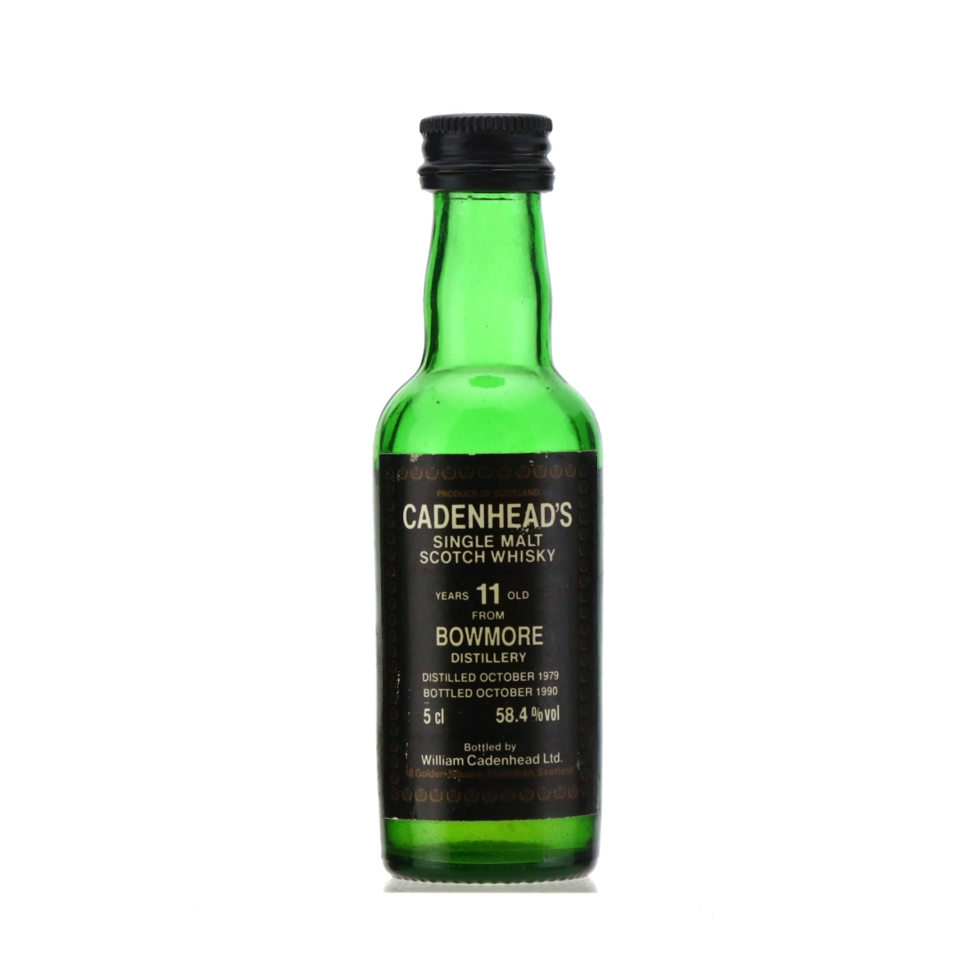 Bowmore 1979 Cadenhead's 11 Year Old Miniature