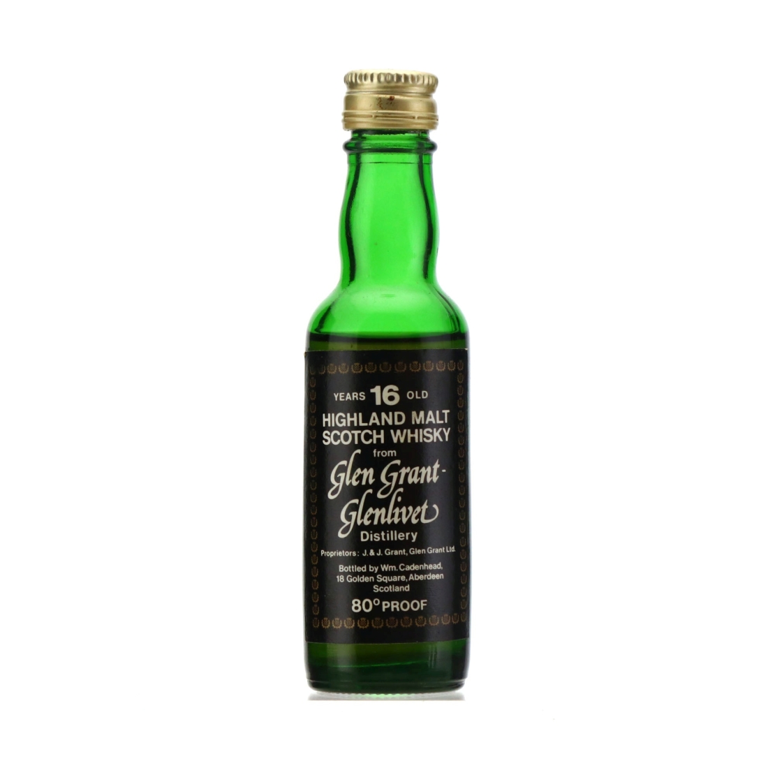 Glen Grant 16 Year Old Cadenhead's Miniature 1970s