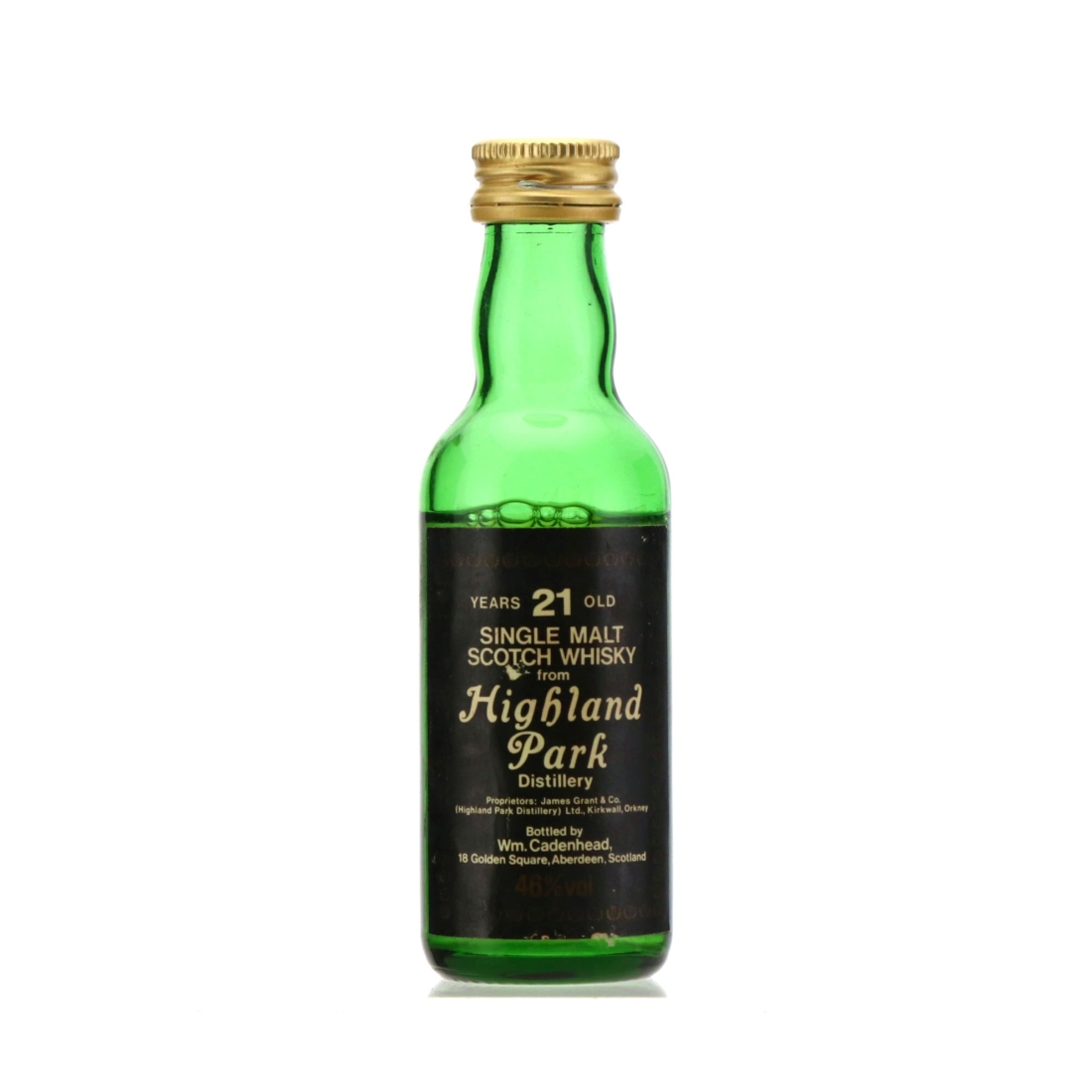 Highland Park 21 Year Old Cadenhead's Miniature 1980s