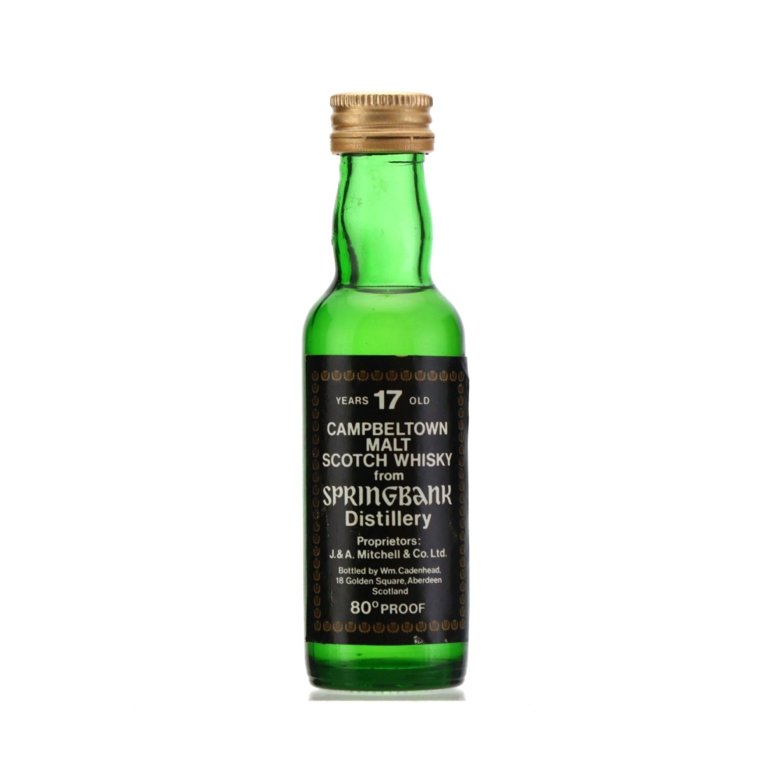 Springbank 17 Year Old Cadenhead's Miniature 1970s