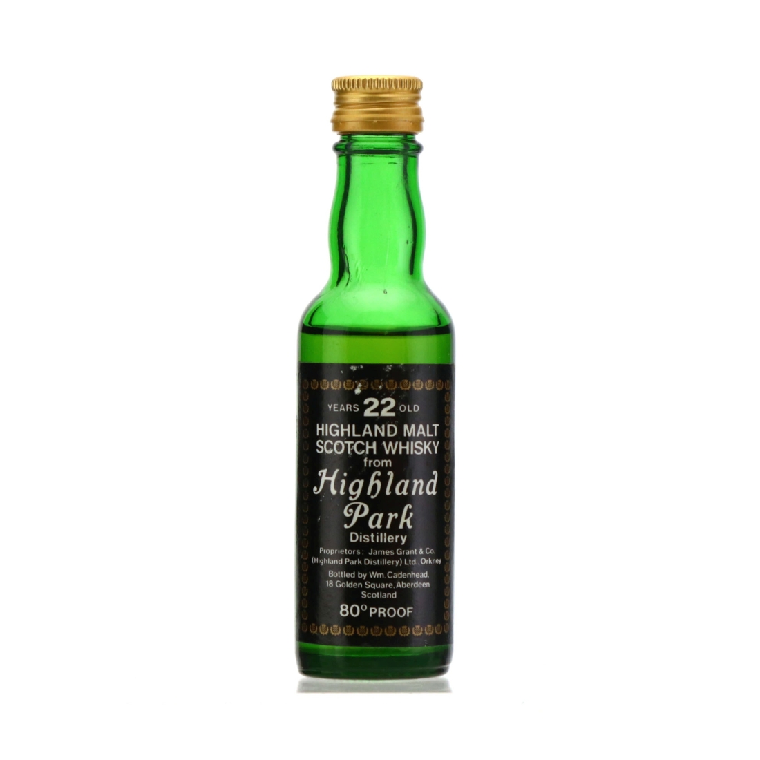 Highland Park 22 Year Old Cadenhead's Miniature 1970s