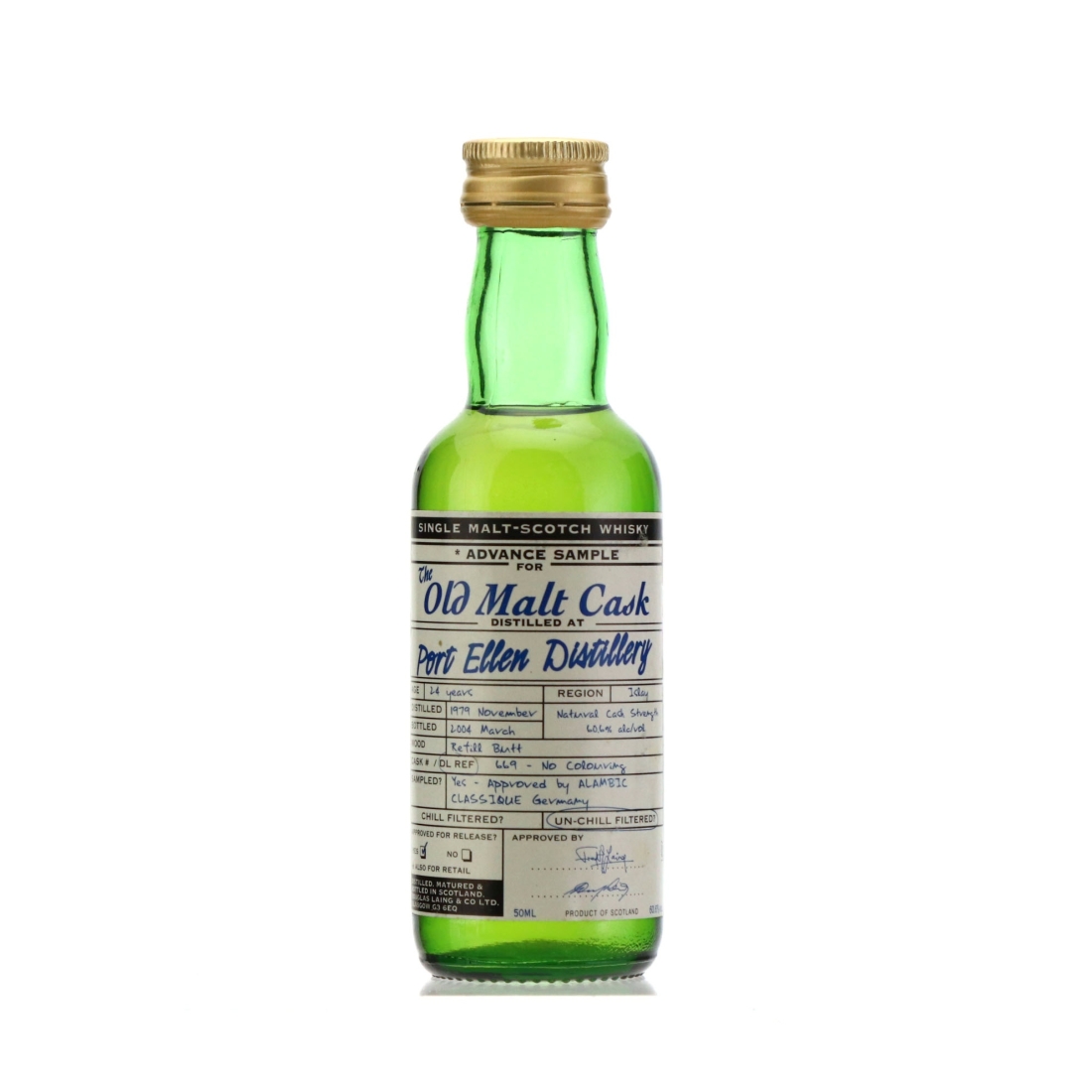 Port Ellen 1979 Douglas Laing 24 Year Old Advance Sample Miniature / Alambic Classique