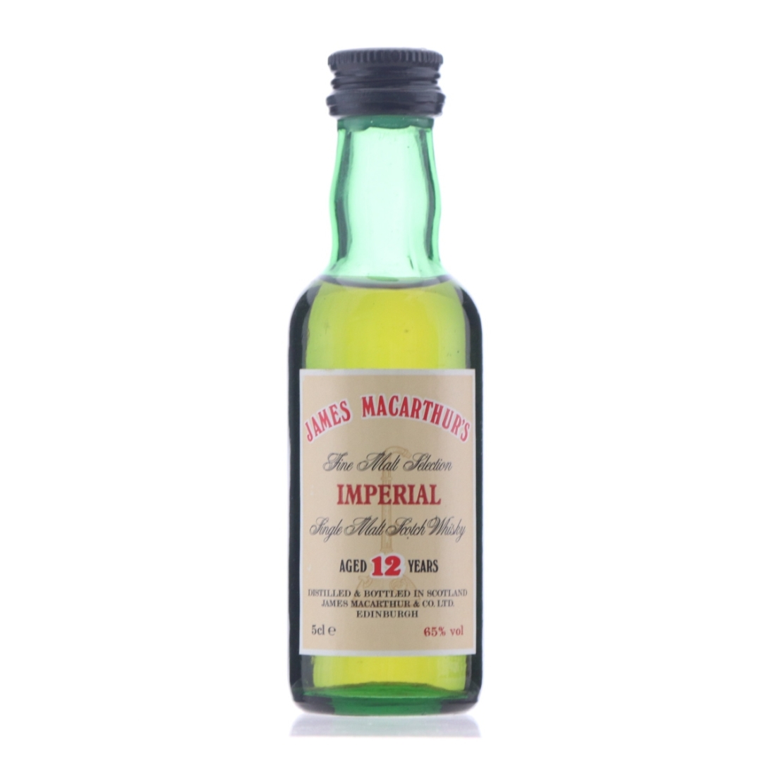 Imperial 12 Year Old James MacArthur Cask Strength Miniature 1980s