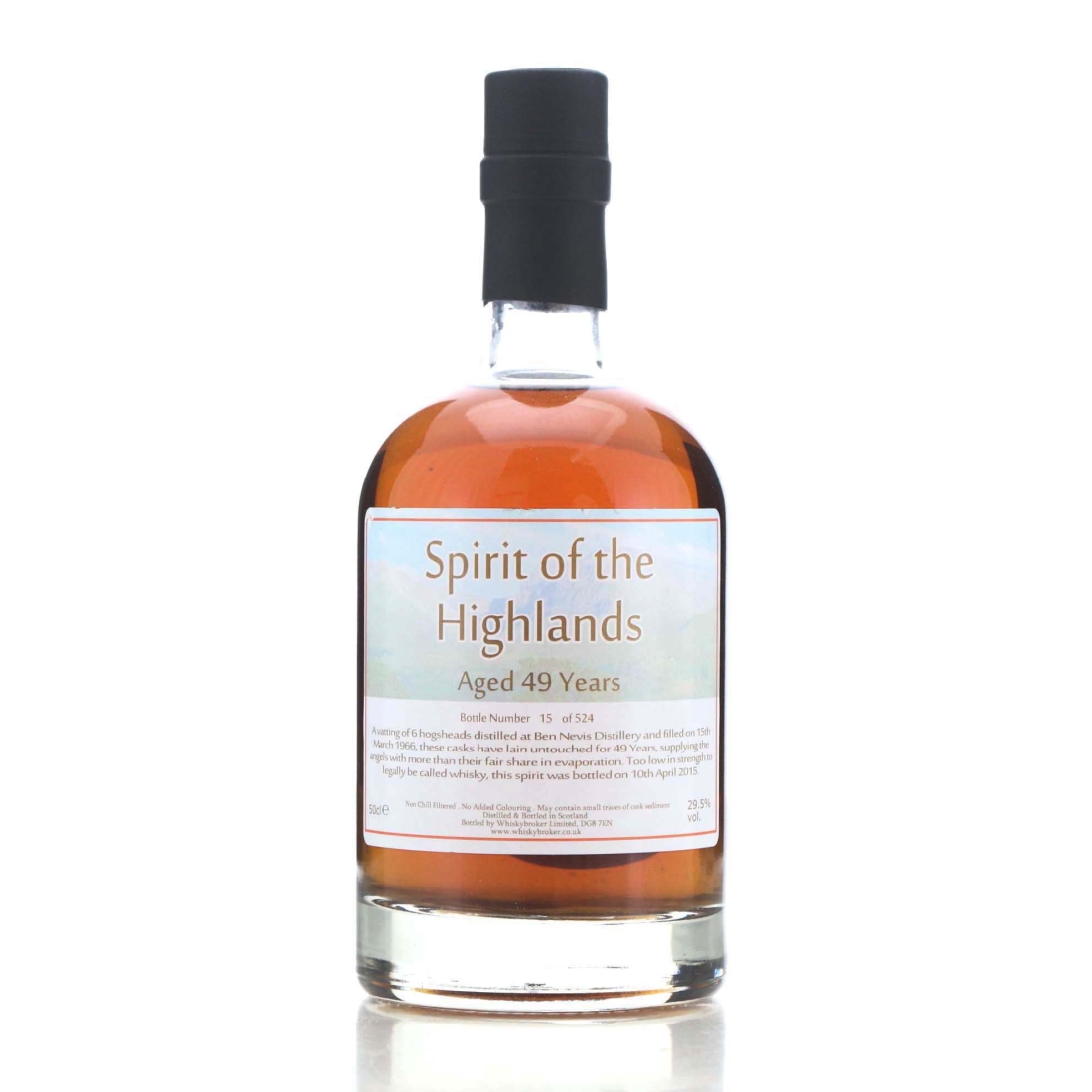 Ben Nevis 1966 Whisky Broker 49 Year Old 50cl / Spirit of the Highlands