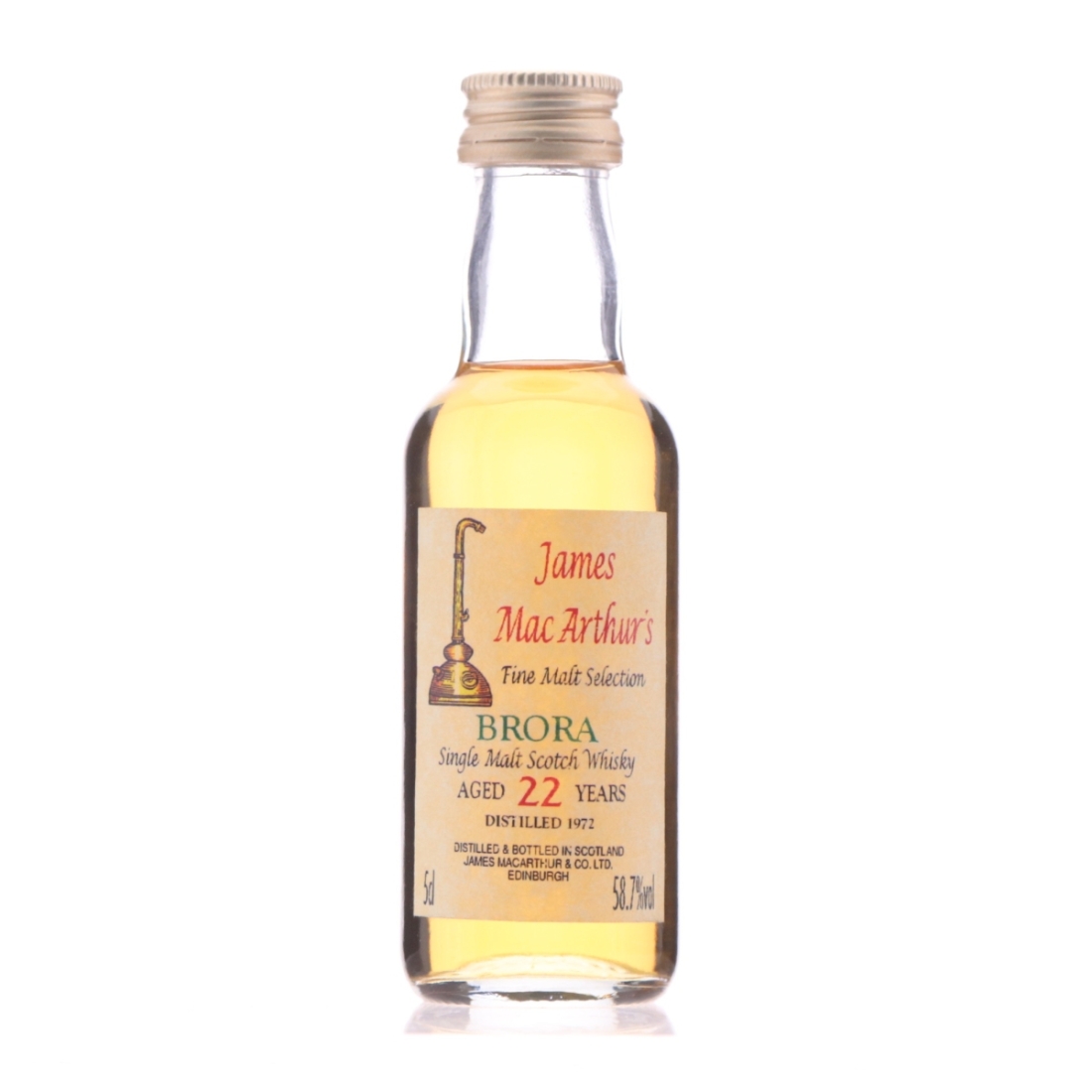 Brora 1972 James MacArthur's 22 Year Old Miniature