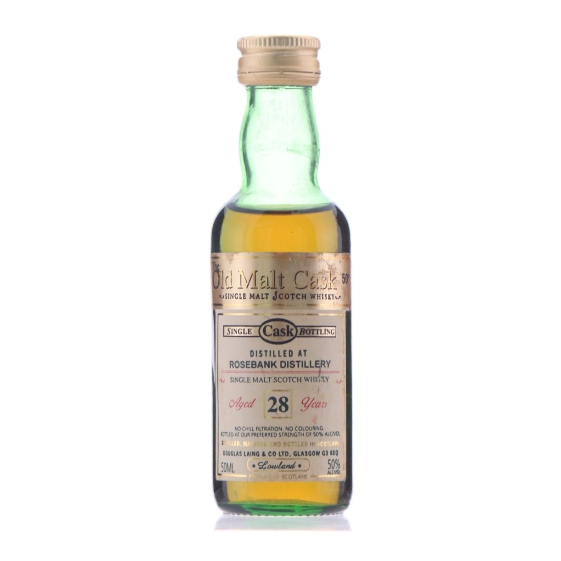 Rosebank 28 Year Old Douglas Laing Miniature