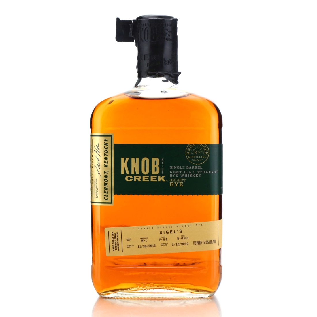 Knob Creek 2013 Single Barrel Kentucky Straight Bourbon / Sigel's