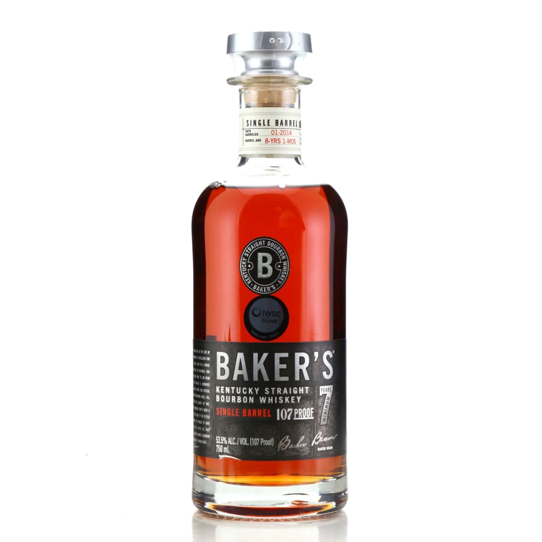Baker's 2014 Single Barrel 8 Year Old 107 Proof