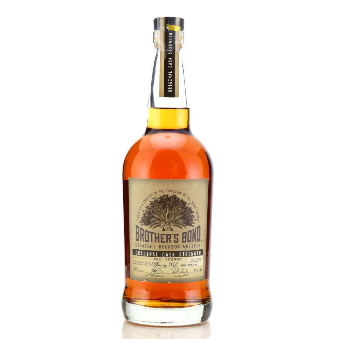 Brother's Bond Cask Strength Whiskey 135 Proof