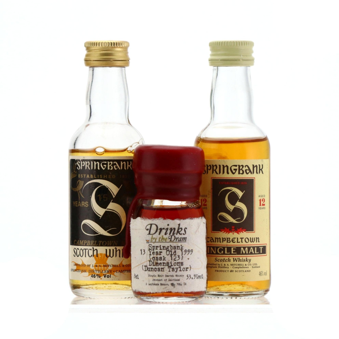 Springbank Miniature x 3