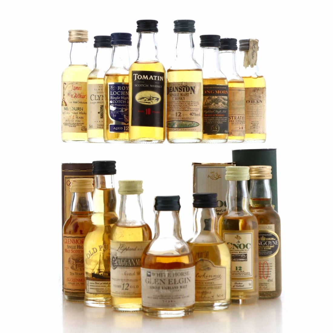 Highland Single Malt Miniature x 15 / includes Millburn 1983
