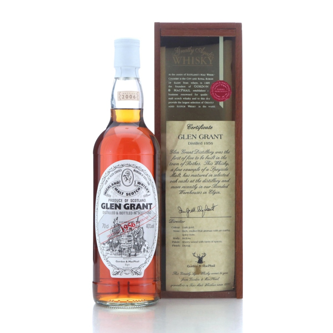 Glen Grant 1956 Gordon and MacPhail bottled 2006