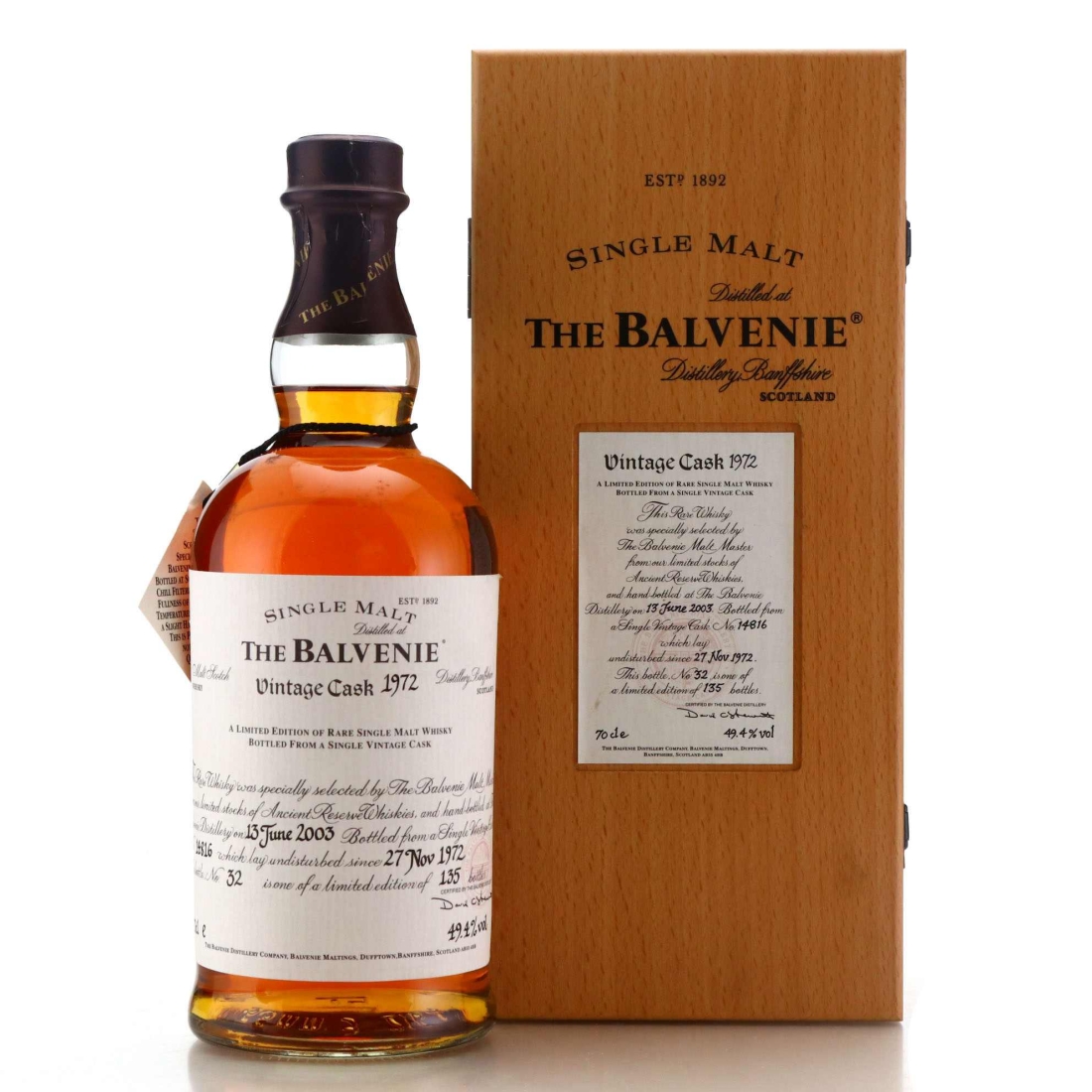 Balvenie 1972 Vintage Cask #14816