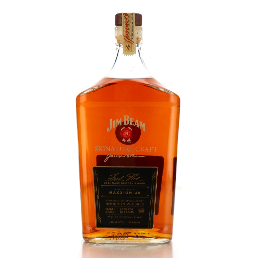 Jim Beam 12 Year Old Signature Craft / 2014 Make History Award