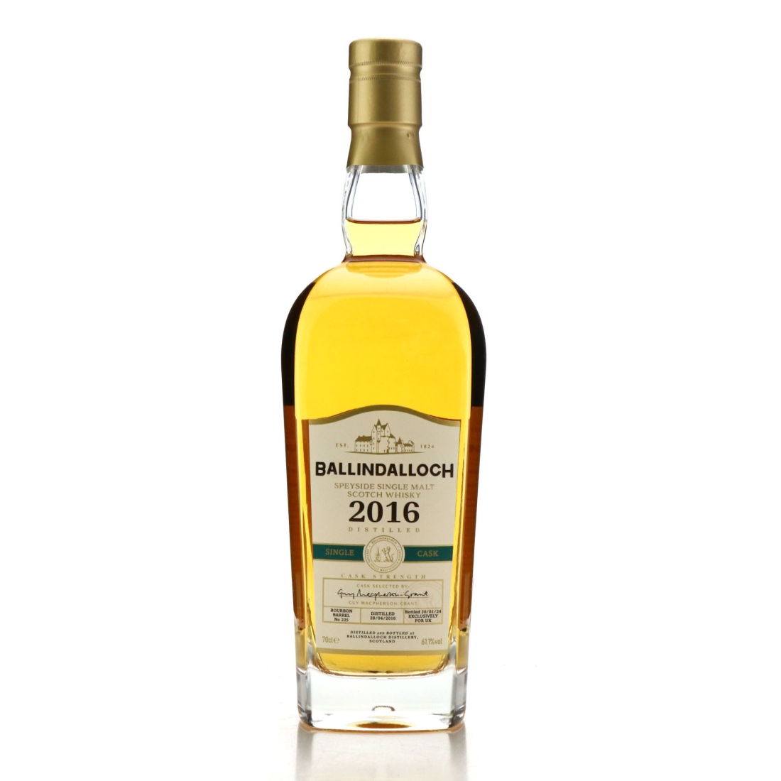 Ballindalloch 2016 Single Bourbon Cask #235 / UK
