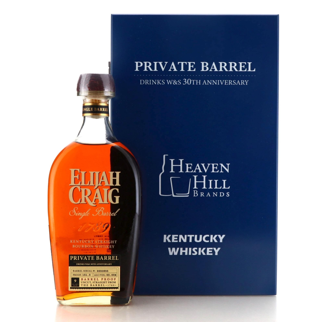 Elijah Craig 9 Year Old Barrel Proof Single Barrel / Drinks W&S 30th Anniversary