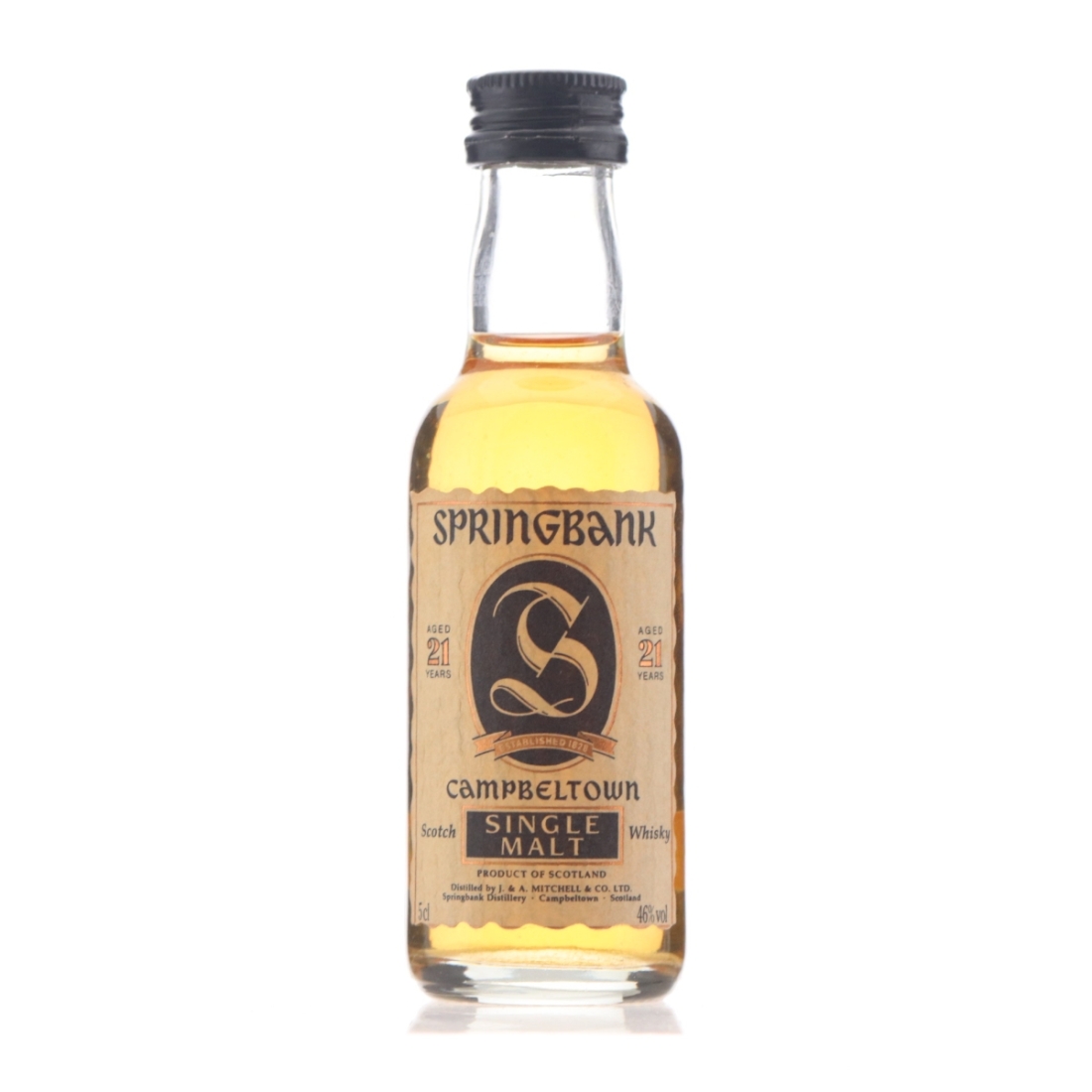 Springbank 21 Year Old 1996 Release Miniature