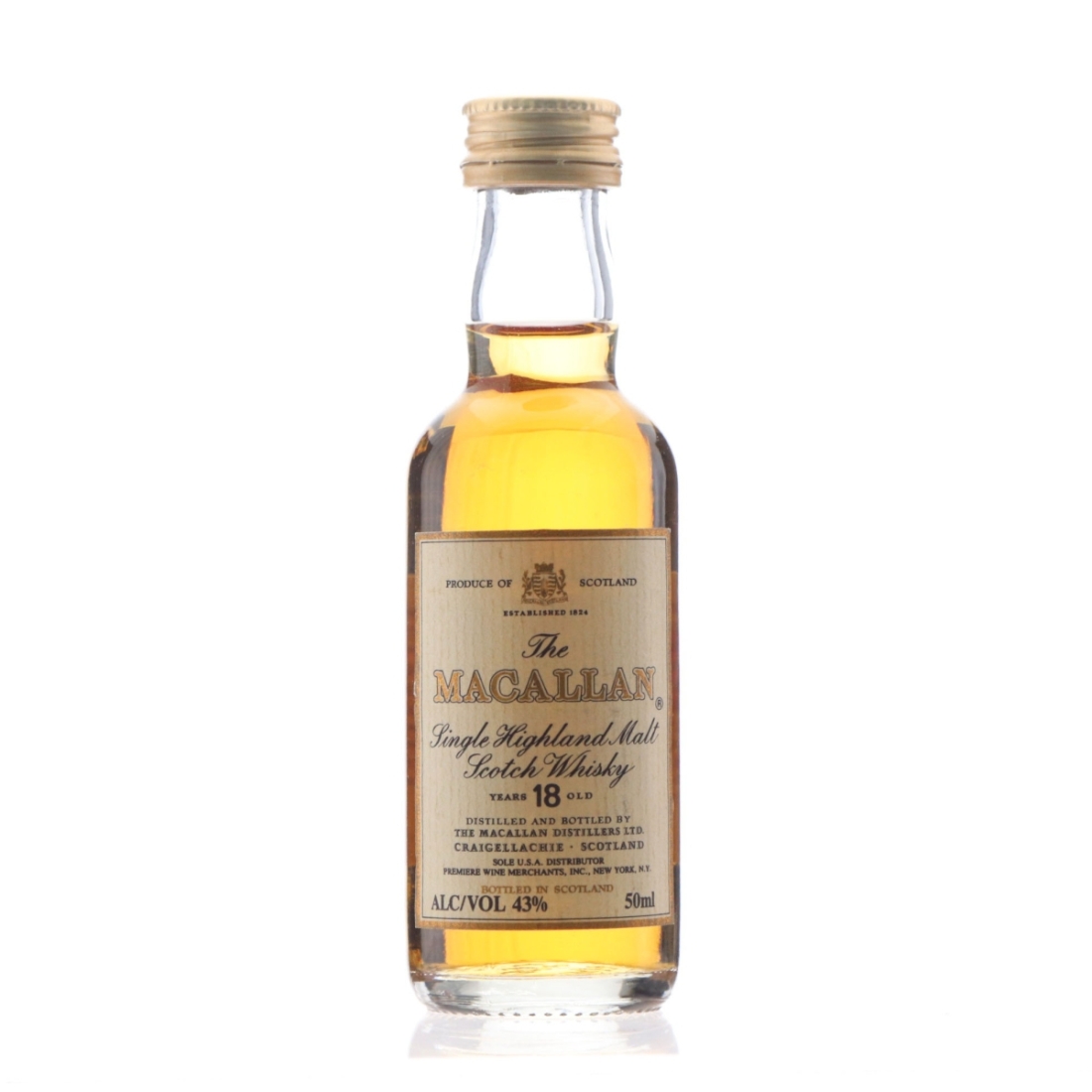 Macallan 18 Year Old Miniature / Premier Wine Merchants, US