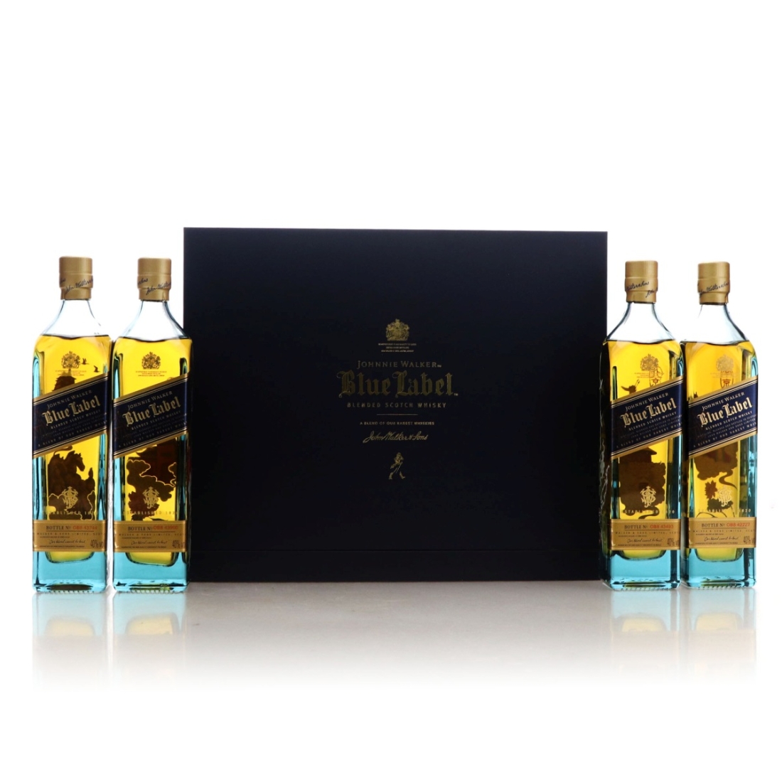 Johnnie Walker Blue Label China Ancient Capital Collection 4 x 20cl