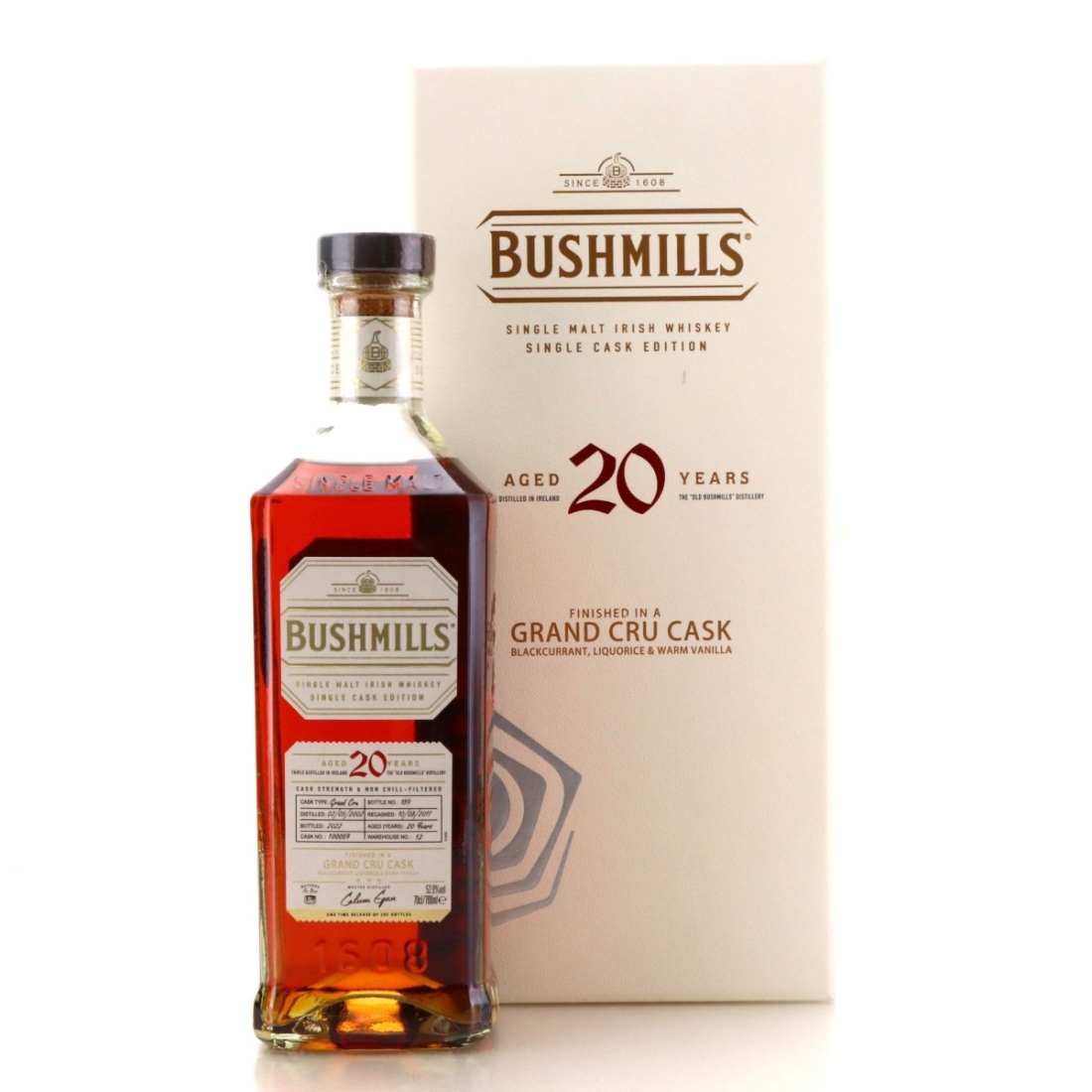 Bushmills 2002 Single Grand Cru Cask 20 Year Old #100059
