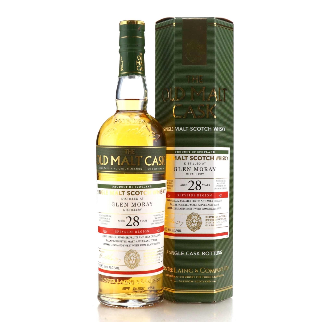 Glen Moray 1991 Hunter Laing 28 Year Old