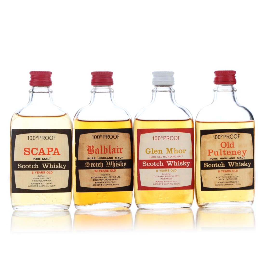 Gordon and MacPhail 100 Proof Miniature x 4