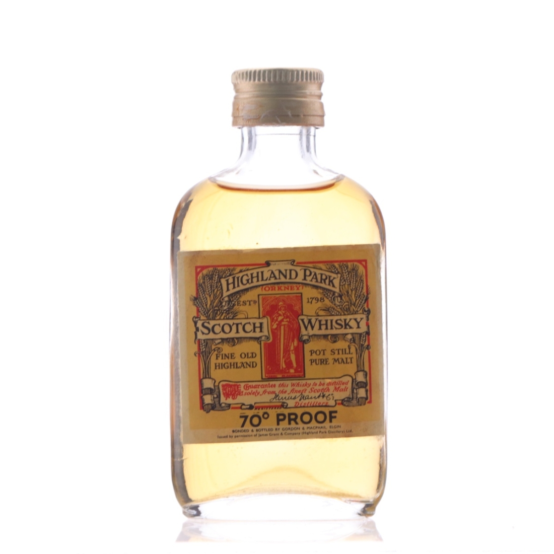 Highland Park Gordon and MacPhail Miniature 1970s / Magnus Label