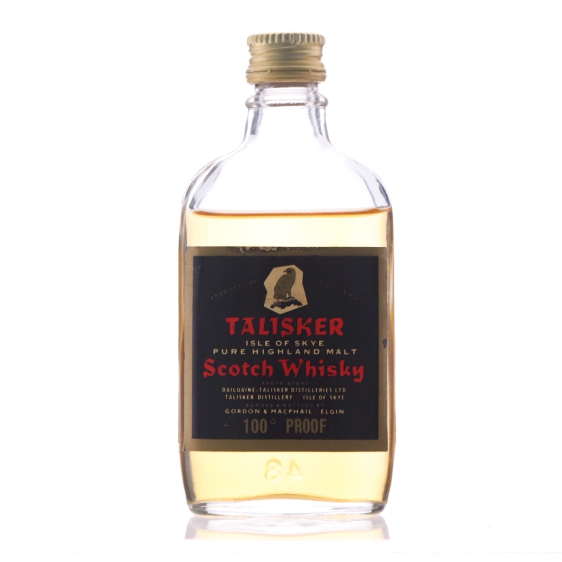 Talisker Gordon and MacPhail 100 Proof Miniature​ 1970s