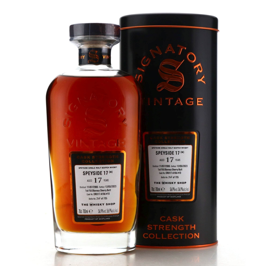 Macallan 'Speyside M' 2005 Signatory Vintage 17 Year Old Cask Strength #10 / TWS