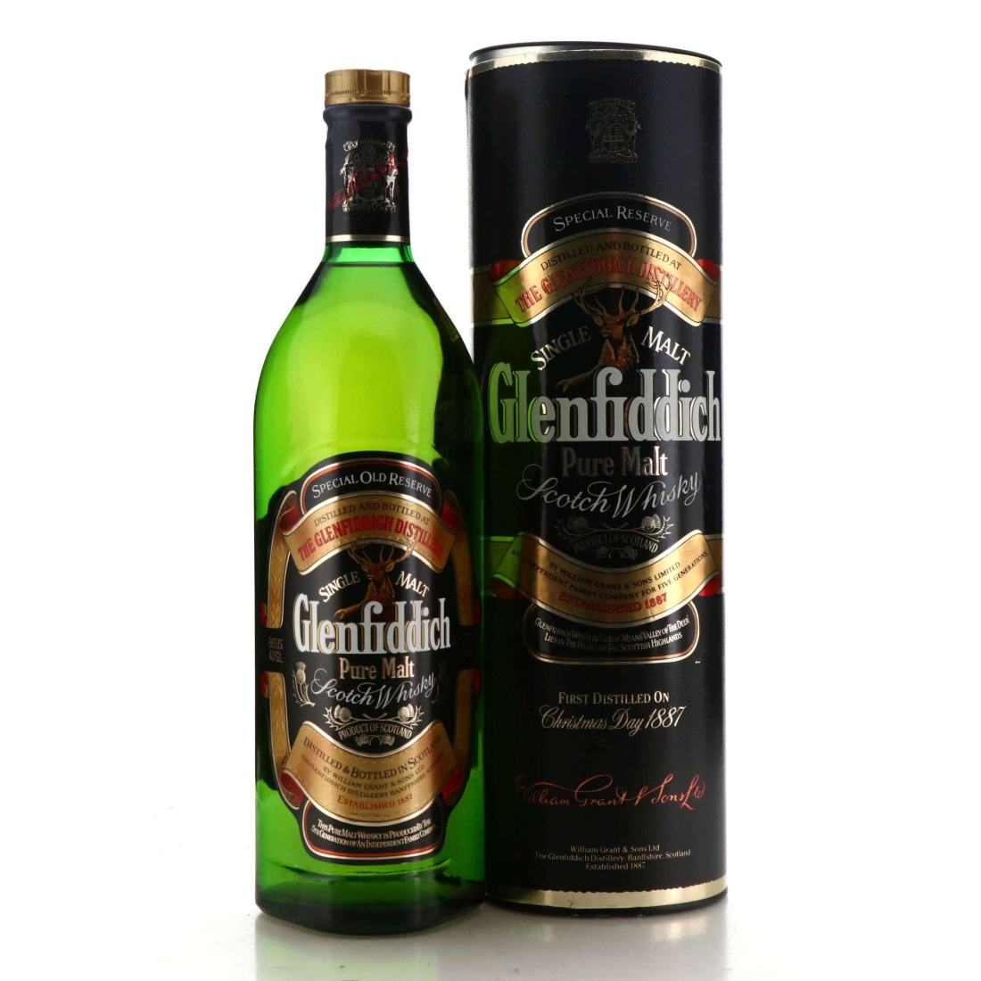 Glenfiddich Pure Malt 1 Litre 1980s
