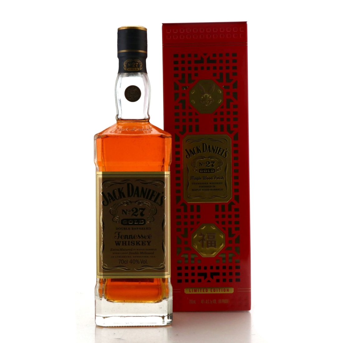 Jack Daniel's No.27 Gold Maple Wood Finish 70cl / Year of the Rabbit