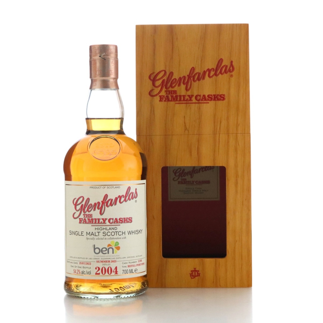 Glenfarclas 2004 Family Cask #1106 / The Ben Charity Lot - One of 1