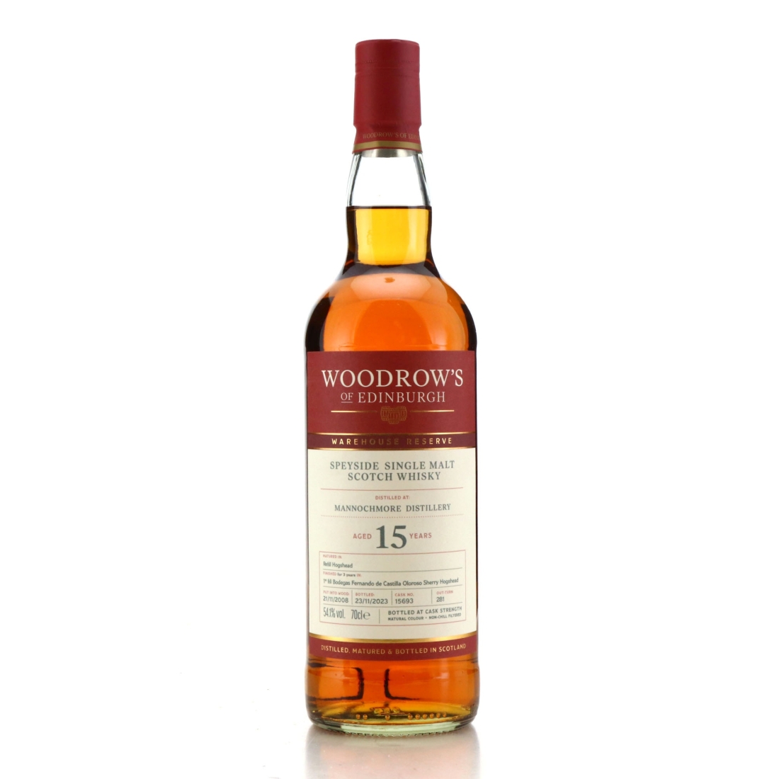 Mannochmore 2008 Woodrow's 15 Year Old  / The Ben Charity Lot