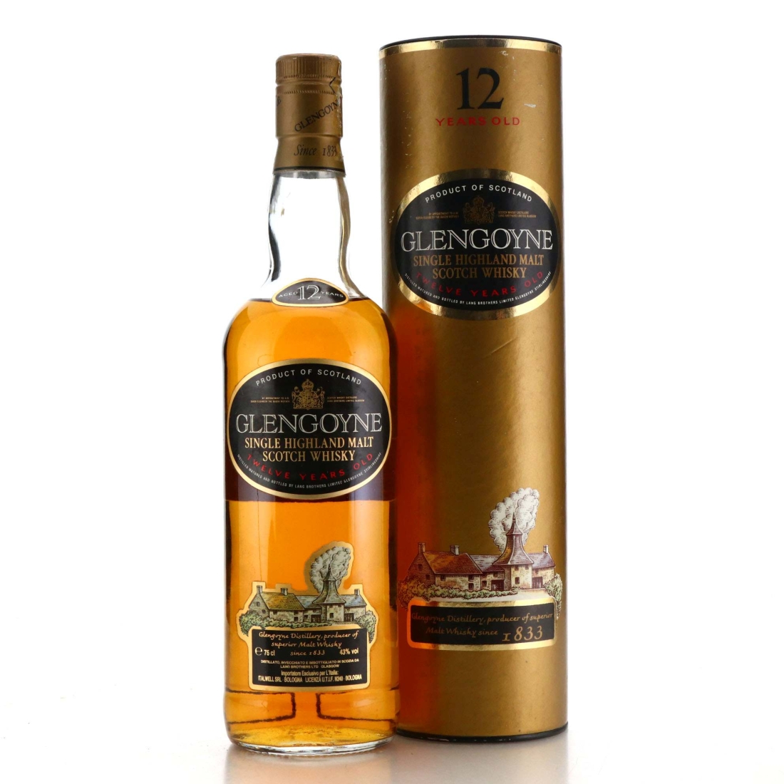Glengoyne 12 Year Old 1980s / Italwell Import