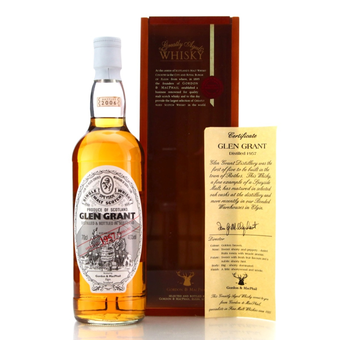Glen Grant 1957 Gordon and MacPhail bottled 2006