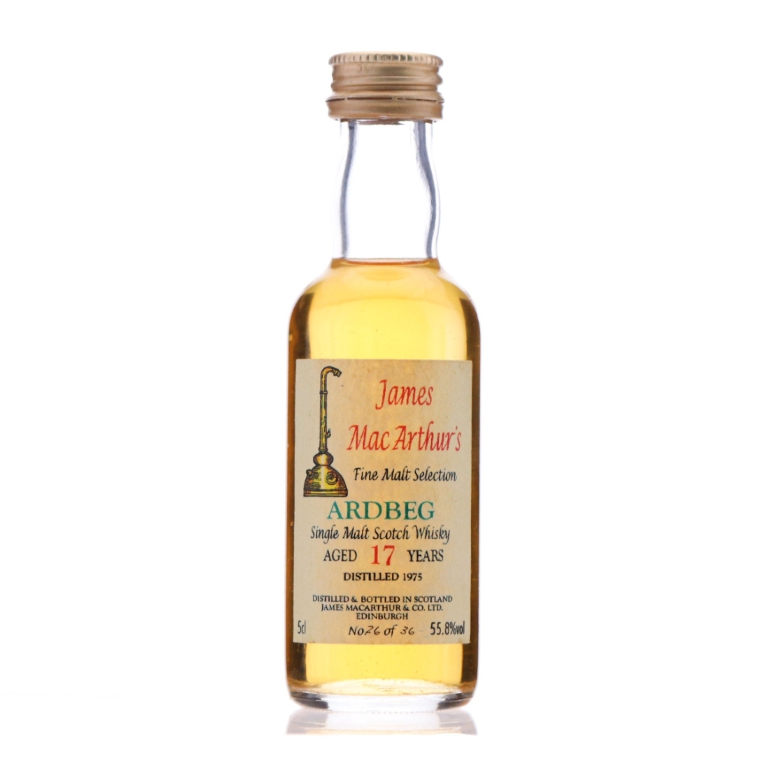 Ardbeg 1975 James MacArthur Fine Malt 17 Years Miniature