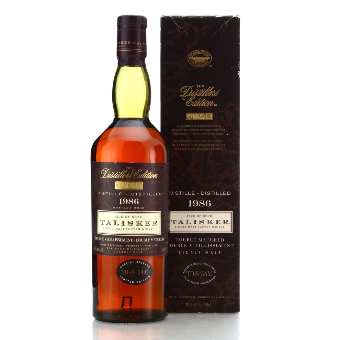 Talisker 1986 Distillers Edition TD-S: 5AM / Inaugural Release